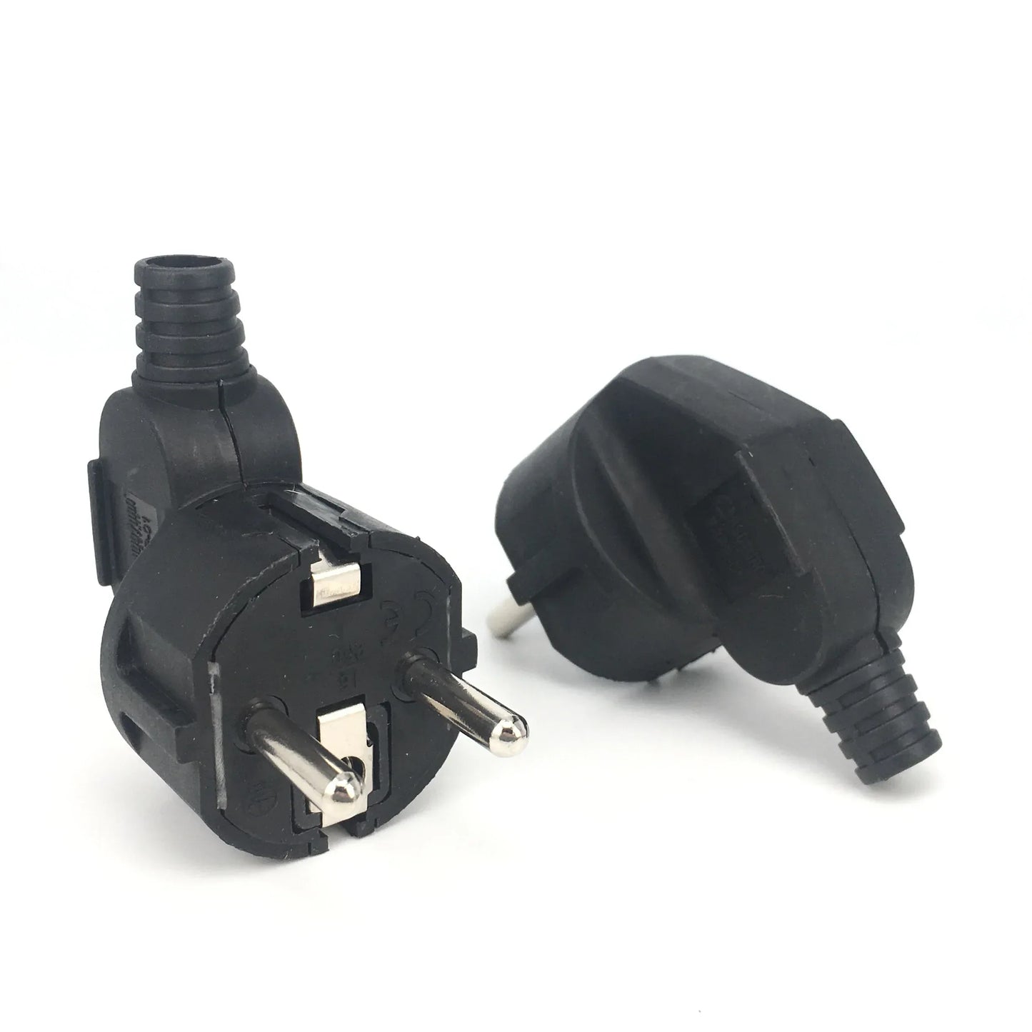 EU Plug Adapter 16A Male Replacement AC Outlets Rewireable Schuko Electeic Socket Euro Connector For Power Extension Cable