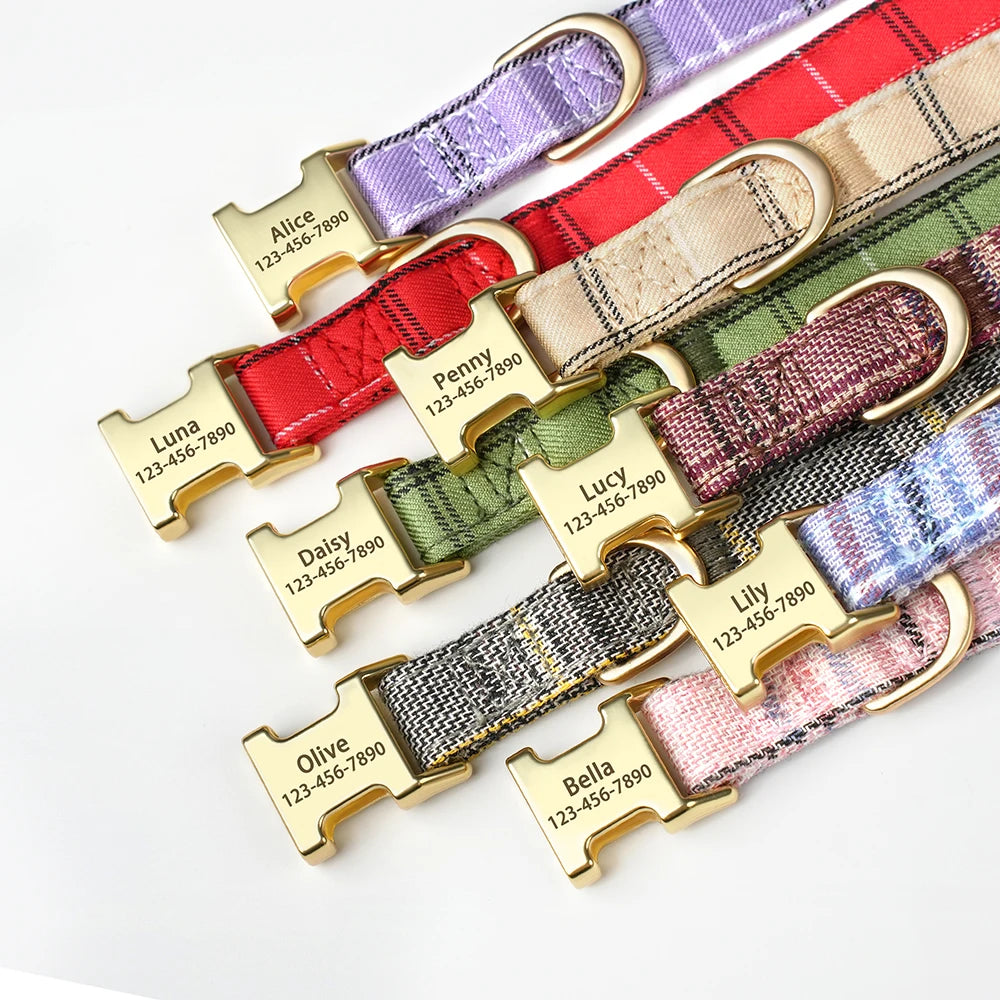 Personalized Dog Collar Cute Bowtie Puppy Cat Free Engraving Pet Buckle Collar For Small Medium Dogs Cats Chihuahua Yorkshire