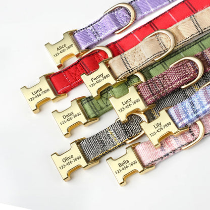 Personalized Dog Collar Cute Bowtie Puppy Cat Free Engraving Pet Buckle Collar For Small Medium Dogs Cats Chihuahua Yorkshire