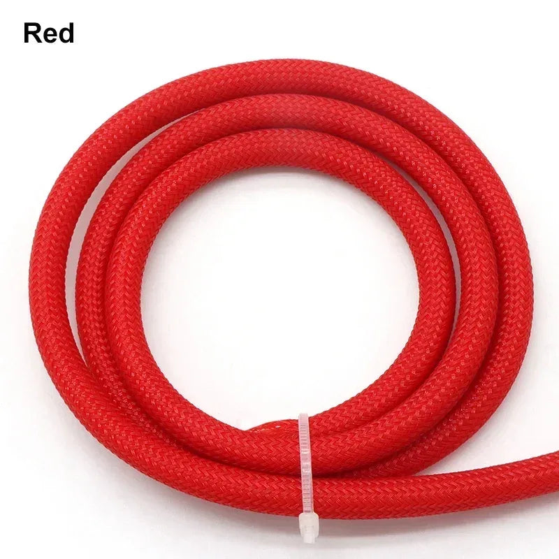 1-50M 2mm Insulated PET Braid Sleeves Sleeving High Density Cable Sheath Wrap Cable Protector Braid For Wires