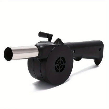 1pc Grill Manual Fan Hand Crank BBQ Fan Portable Barbeque Air Blower With Manual Handle BBQ Accessories