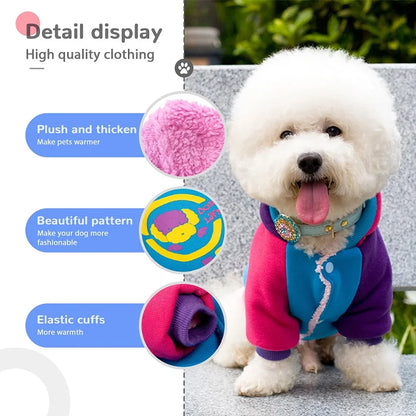 Dog Winter Coat Thick Warm Windproof Clothes Outdoor Lightweight Dog Hoodie Cotton-padded Jacket Chihuahua Yorkshire Pet Apparel
