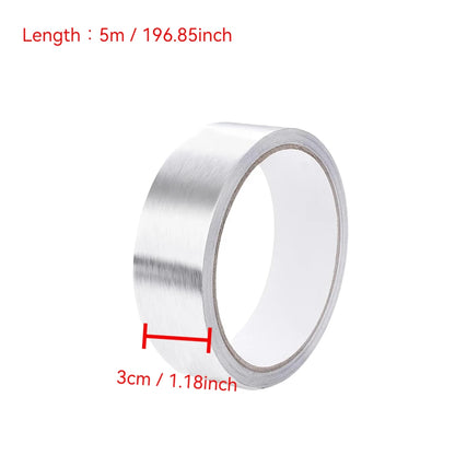 5-20m Kitchen Aluminum Foil Tape Waterproof Heat Resistant Heavy Duty 3/5cm Width Self Adhesive Seal Tape for Stove Gap Repair