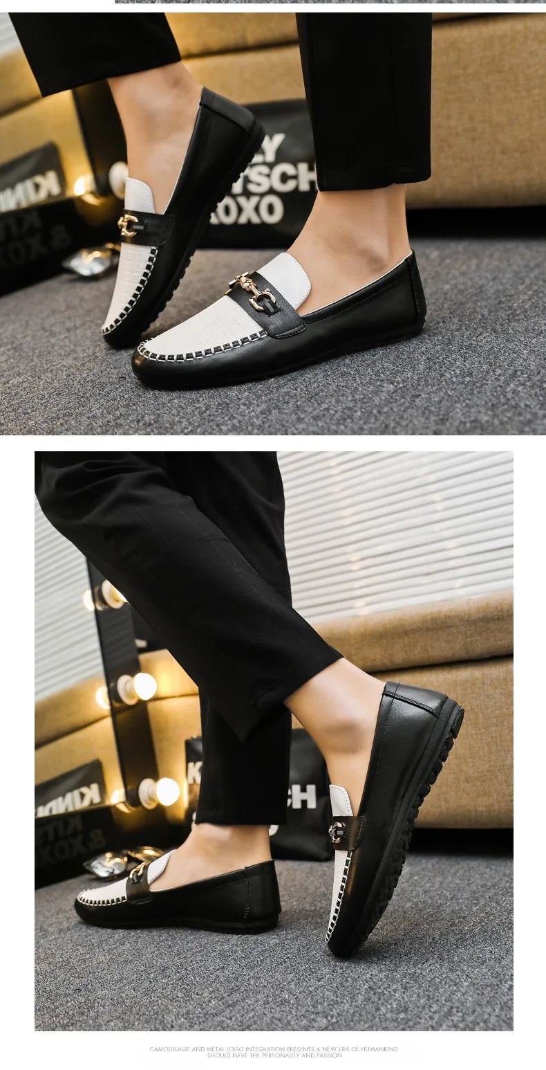 2026 Spring Autumn New Men's Sports Shoes Fashion anti-slip sneakers Casual PU Leather Business Shoes Versatile Work Shoes