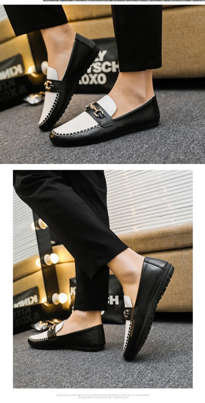 2026 Spring Autumn New Men's Sports Shoes Fashion anti-slip sneakers Casual PU Leather Business Shoes Versatile Work Shoes