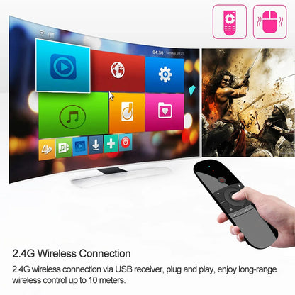 W1 Air Mouse Wireless Keyboard Remote Control 2.4G IR Learning 6-Axis gyroscope Motion Sense for Smart TV Android TV Box PC