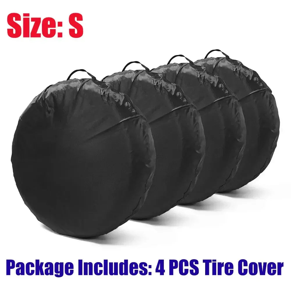 Car Spare Tire Cover Sunscreen Tire Bag Dustproof Protective Film Cloth Waterproof Spare Tire Wheel Bag Tyre Spare Storage Cover