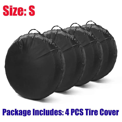 Car Spare Tire Cover Sunscreen Tire Bag Dustproof Protective Film Cloth Waterproof Spare Tire Wheel Bag Tyre Spare Storage Cover