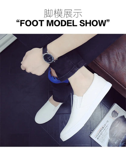 Men Casual Shoes Canvas Luxury 2025 Mens Loafers Breathable Slip on FlatsMale Vulcanized Shoes White Driving Shoes Plus Size 47