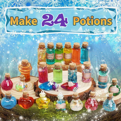 Fairy Magic Potions Kit Kids DIY Witch Glowing Spell Potion DIY Handmade Toys Science Experiments Kids Craft Kit Educational Toy