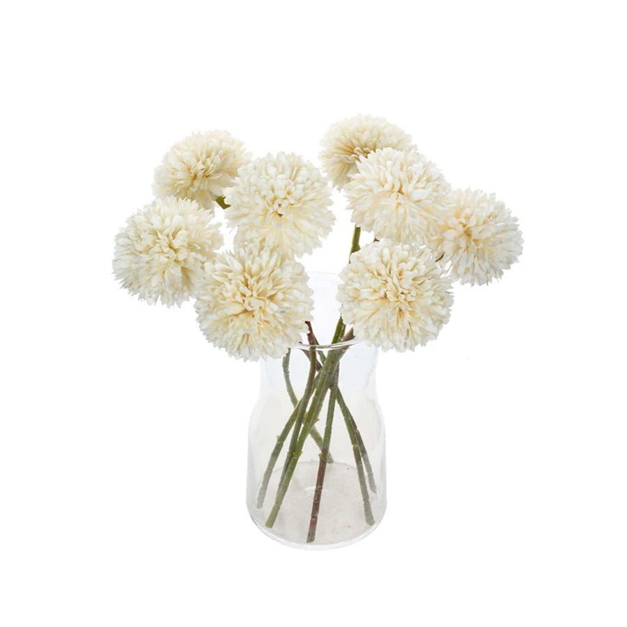3/5PCS Silk Hydrangea Pompon Home Decor Scrapbooking Wedding Festival Wreath Bridal Accessories Clearance Artificial Flowers Diy
