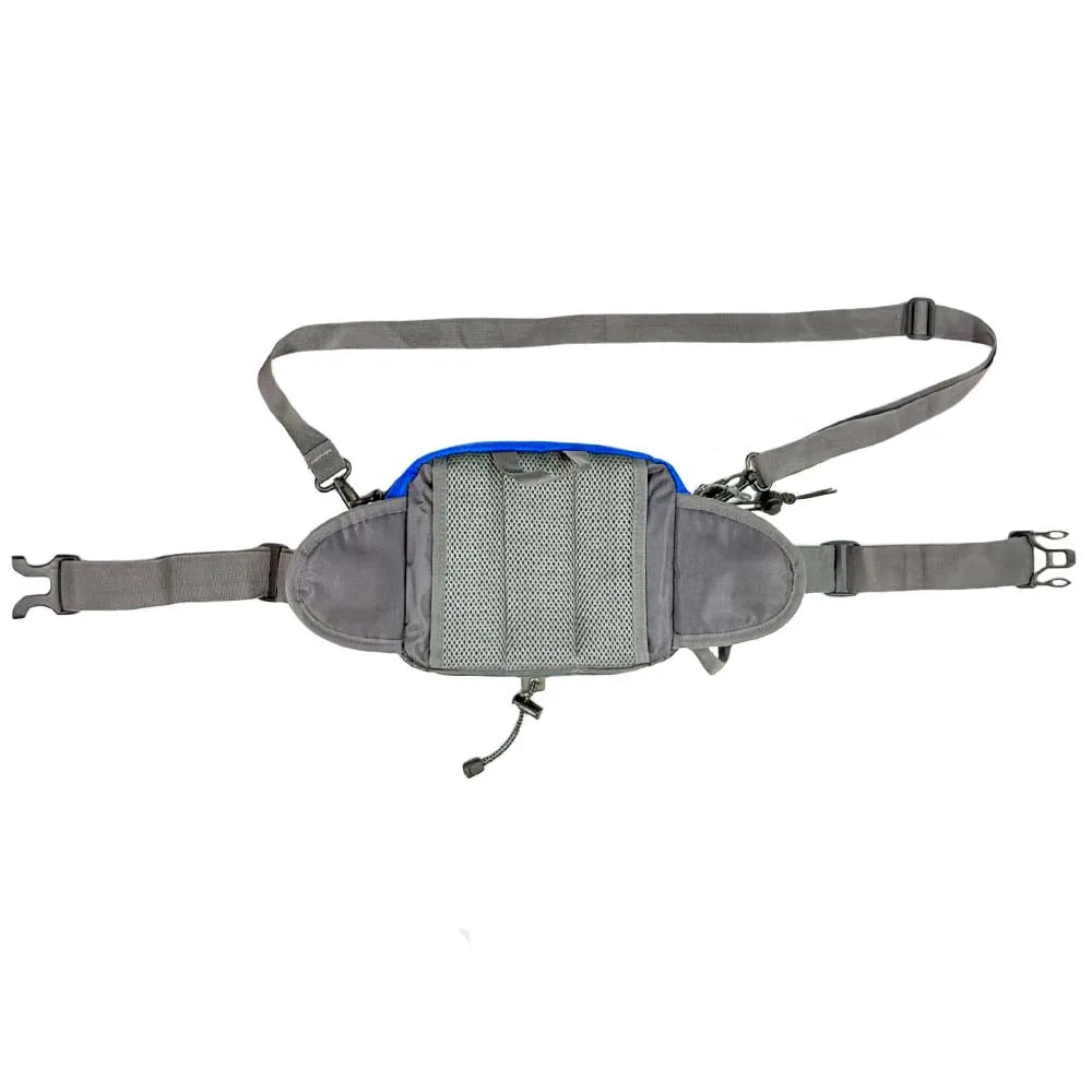 Multi-functional sports water bottle waist bag, men's and women's universal running backpack, outdoor hiking waist bag