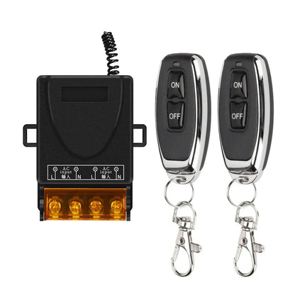 Universal Remote Control Switch 433mhz Wireless Switch AC 220V Relay and On Off Transmitter for Light Lamp Water Pump Door