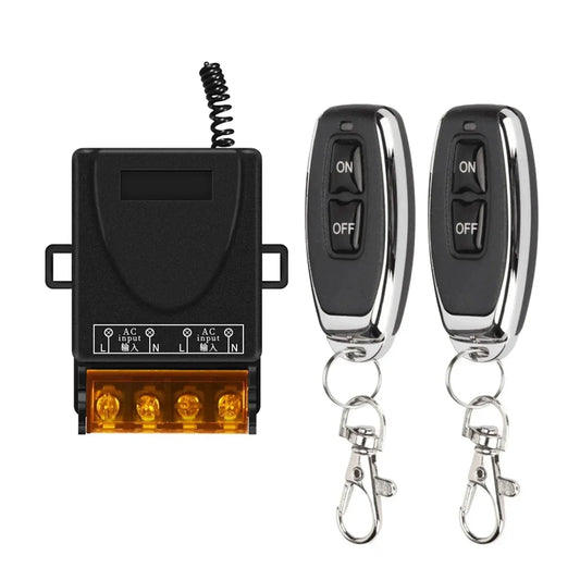 Universal Remote Control Switch 433mhz Wireless Switch AC 220V Relay and On Off Transmitter for Light Lamp Water Pump Door