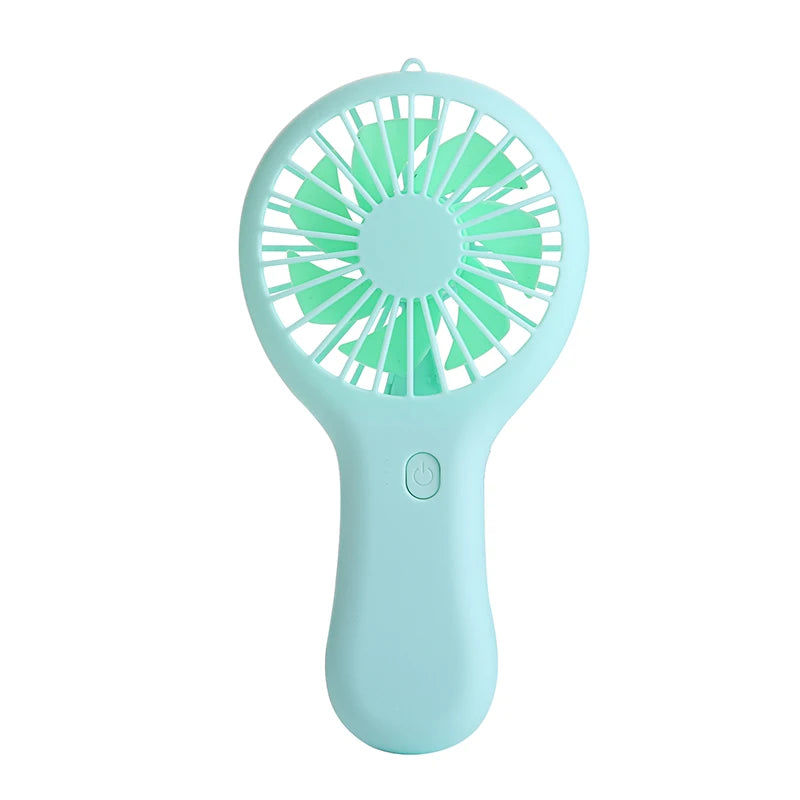 Colorful handheld mini fan portable USB charging convenient creative cool small fan pocket handheld fan summer gift