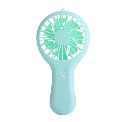 Colorful handheld mini fan portable USB charging convenient creative cool small fan pocket handheld fan summer gift
