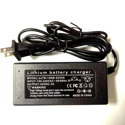 DC42V 2A Universal Lithium Battery Charger For 36V Hoverboard Self-Balancing Scooter 100-240V AC Power Adapter EU US