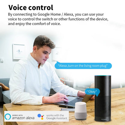 UK Zigbee Smart Plug with Energy Monitoring|Tuya Smart Life App Remote Control|Timer, Supports Alexa & Assistant|Device Sharing