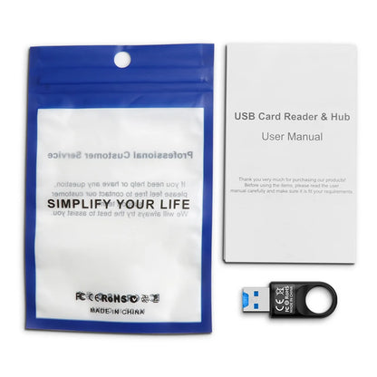 USB 3.0 Memory Card Reader Adapter High Speed Memory Card Reader USB 3.0 for TF SD PC Computer Laptop