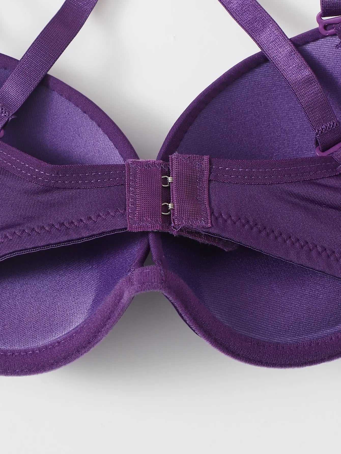 Purple strip steel support brassiere sexy cross back bra women's underwear detachable shoulder straps A2122