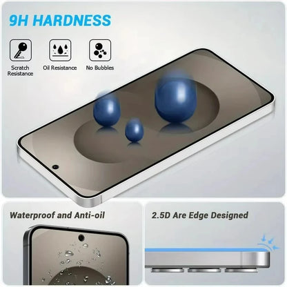 Dust Free Easy Install Anti Spy Tempered Glass  Screen Protectors For iPhone 17 Pro Max 17 Air 16 15 14 Plus 13 12 Mini 11 XR XS