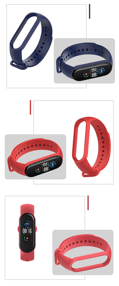 NEW 2022 Watch Strap for Xiaomi Mi Band 7 Wristband Silicone Bracelet Wrist Straps MiBand band7 Smartwatch Accessories