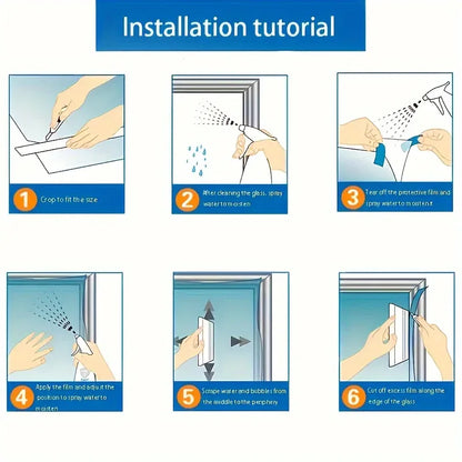 1 roll Thermal insulation film, privacy protection, sun protection, window film, UV protection, light blocking, see through film