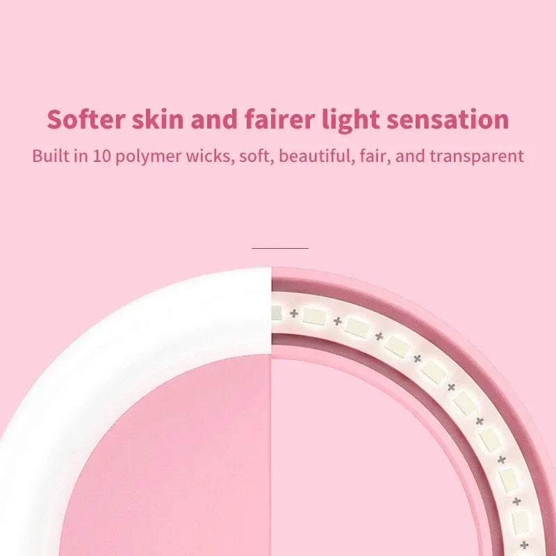 USB Charge LED Selfie Ring Light Mobile Phone Lens For Phone Selfie Light