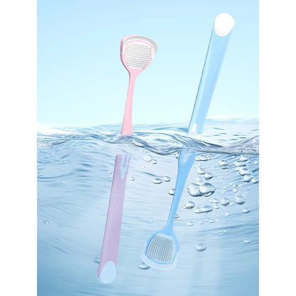 Tongue Coating Scraper, Tongue Coating Cleaning Gel, Oral Refreshing Cleaning Toothpaste, Tongue Brush, Cleaner