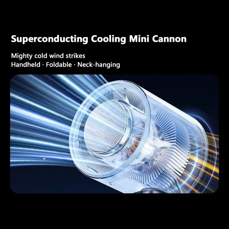 Lenovo 199-speed High-speed Cooling Fan Usb Charging Digital Display Large Wind Turbine Handheld Portable Fan Mini Cooling Fan
