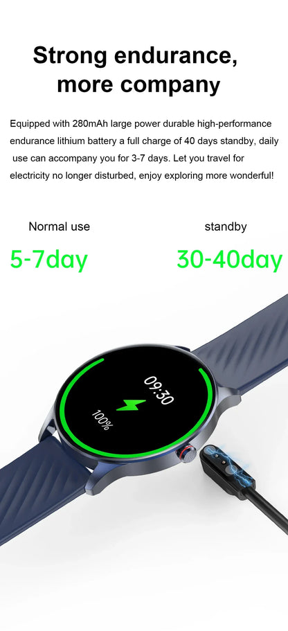 New Health Smart Watch ECG Heart Rate Blood Oxygen Blood Pressure Monitoring Bluetooth Call GPS Movement Trajectory Smartwatches