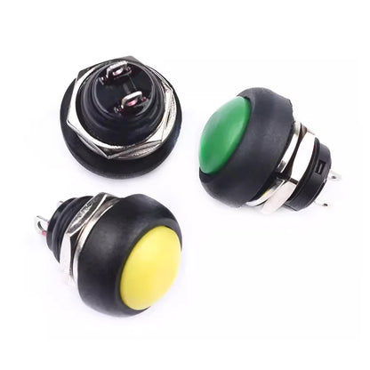 1-10PCS PBS-33B 12MM Small Pushbutton Switches Waterproof Switch Self-resetting Round Without Locking PBS-33B Push button switch