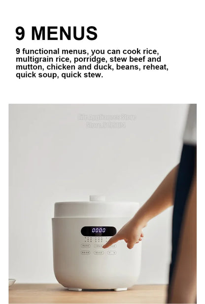 Olayks Electric Pressure Cooker 5L Non-Stick Liner 70KPa Multi Rice Cooker For 5-6 Person Home Appliances OLK-50D1