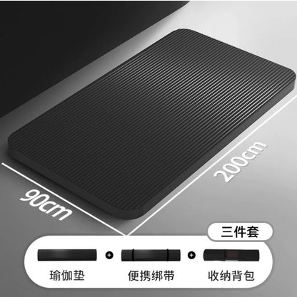 200*90cm Thick 20mm Men's Gym Mat Beginner Yoga Mat Thickened Widened and Lengthened Non-slip Sports Yoga Mat for Home