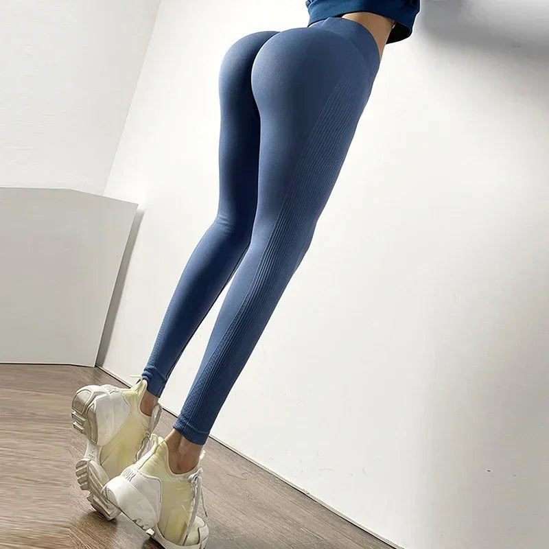 2025 New Fitness Gym Leggings Women Yoga Pants Naked Feeling High Waist Workout Seamless Sports Leggings Push Up Tights Women