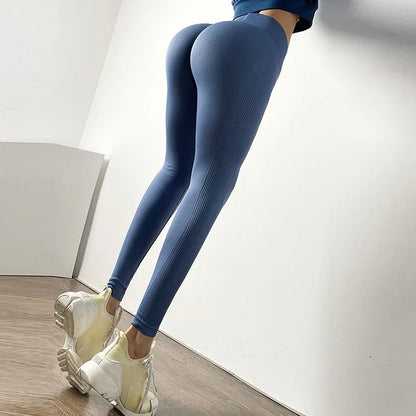 2025 New Fitness Gym Leggings Women Yoga Pants Naked Feeling High Waist Workout Seamless Sports Leggings Push Up Tights Women