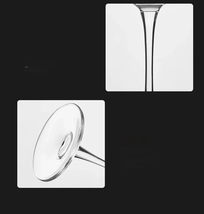 GIANXI French Vertical lines Champagne Glasses Home Glass Goblets High-end Red Wine Glasses White Wine Glasses Cocktail Glasses