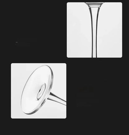 GIANXI French Vertical lines Champagne Glasses Home Glass Goblets High-end Red Wine Glasses White Wine Glasses Cocktail Glasses