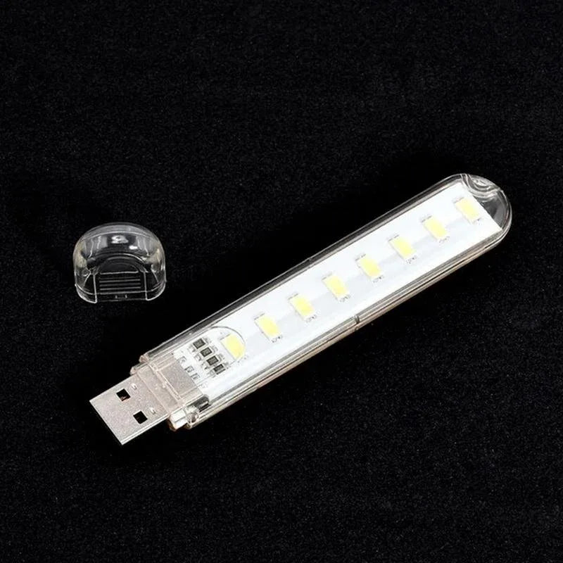 1 Pcs 8 LED Mini Portable USB Lamp DC 5V Camping USB Lighting for PC Laptop Mobile Power Bank Gadget