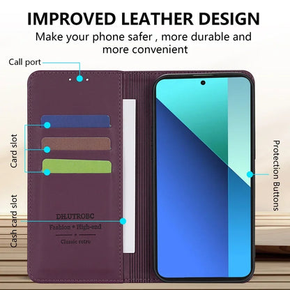 Wallet Skin friendly Magnetic Card Slot Flip Leather Case For Xiaomi 14T Poco X7 C75 M7/X6 Pro Redmi 14C 13 A4 Note 14 Pro+ 14S