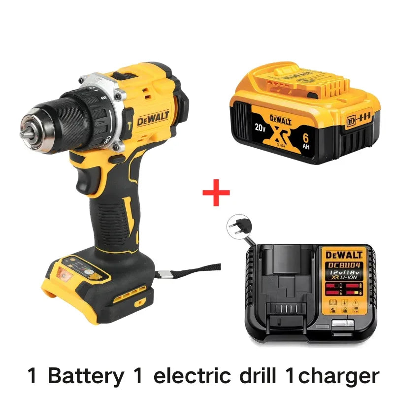 DeWalt DCD805 20V Screwdriver Clave Without Brushes, Compact Drill Tools Driver Battery Impact Wrench, Power Tool Cordless drill