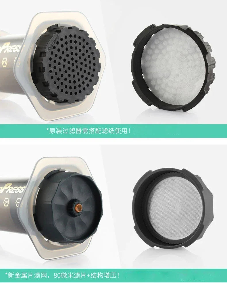 Espresso Coffee Maker Portable French Press barista tools Coffee Pot Air Press Drip Coffee Machine Filters Paper 64mm 350pcs