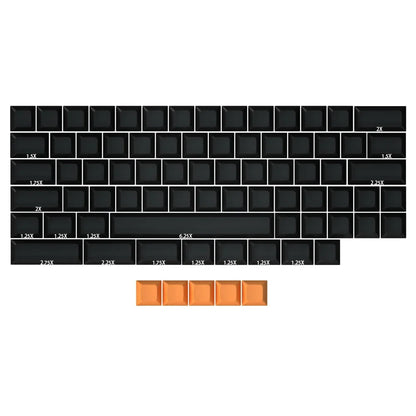 NPKC PBT Keycaps Custom Keycap Set Blank Key caps ANSI Retro Key cap DSA Keycaps for MX Switch Mechanical Keyboard GH60 XD/GK64