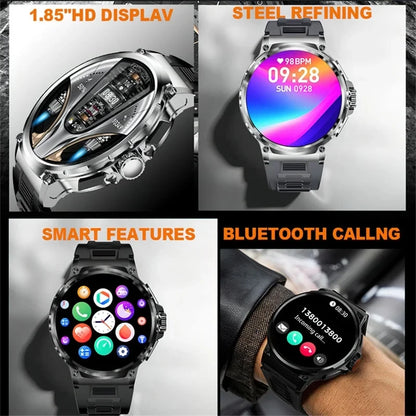 New 1.85-inch Ultra HD SmartWatch GPS Track Bluetooth Call 710 Mah Large Battery Sports Fitness smartwatch 2026 clock Gift Hot