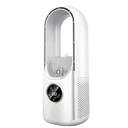 Bladeless Fan Air Cooler Portable Led Display Desktop Fanless Bladeless Cooler Cooling Six Gear Adjustable Fan Office Bedroom