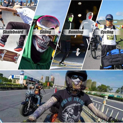 UV Protection Face Mask Neck Gaiter Windproof Scarf Sunscreen Breathable Bandana Balaclava for Sport Outdoor Running Motorcycle