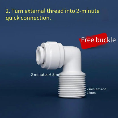 10PCS Straight Ro Quick Water Fitting 1/4" Hose Pipe Connector Water Filter Reverse Osmosis Parts