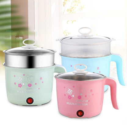 Multifunction Electric Cooker Hot Pot 1-2 People Heating Pan Multi Ramen Pot Machine Mini Rice Cook Kitchen Appliance Korea 220V