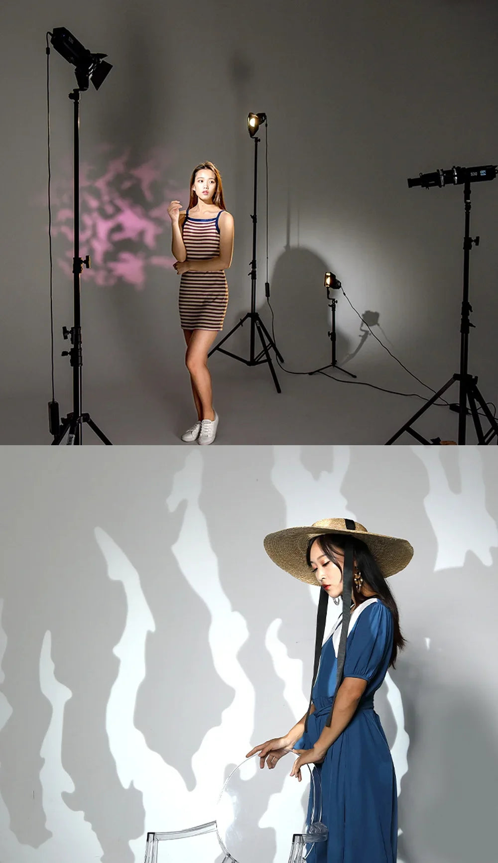 SOONPHO Conical Snoots Graphic Cards for OT1 OT1PRO Projection Film  DIY Shape Insert Photography Background Match Godox Lights
