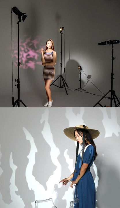 SOONPHO Conical Snoots Graphic Cards for OT1 OT1PRO Projection Film  DIY Shape Insert Photography Background Match Godox Lights
